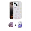 MARSİLYAN™- iPhone 14 Kılıf Odak Prime - Siyah Bilvis 5in1 5D Magic Hayalet Cam Ekran Koruyucu + Raze Metal Kamera Lens - KI