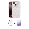 MARSİLYAN™- iPhone 14 Kılıf Odak Prime - Siyah Bilvis 5in1 5D Magic Hayalet Cam Ekran Koruyucu + Shine Kamera Lens - GS