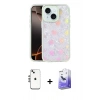 MARSİLYAN™- iPhone 14 Kılıf Odak Prime - Siyah Bilvis 5in1 5D Magic Hayalet Cam Ekran Koruyucu + Shine Kamera Lens - GS