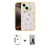 MARSİLYAN™- iPhone 14 Kılıf Odak Prime - Siyah Bilvis Hayalet Cam Ekran Koruyucu + Shine Kamera Lens - KI