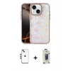 MARSİLYAN™- iPhone 14 Kılıf Odak Prime - Siyah Bilvis Hayalet Cam Ekran Koruyucu + Shine Kamera Lens - MI