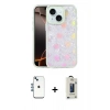 MARSİLYAN™- iPhone 14 Kılıf Odak Prime - Siyah Bilvis Hayalet Cam Ekran Koruyucu + Shine Kamera Lens - MI