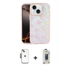 MARSİLYAN™- iPhone 14 Kılıf Odak Prime - Siyah Bilvis Hayalet Cam Ekran Koruyucu + Shine Kamera Lens - SH