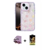 MARSİLYAN™- iPhone 14 Kılıf Odak Prime - Siyah Buffer Cam Ekran Koruyucu + Raze Metal Kamera Lens - KI