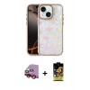 MARSİLYAN™- iPhone 14 Kılıf Odak Prime - Siyah Buffer Cam Ekran Koruyucu + Raze Metal Kamera Lens - KI