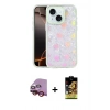 MARSİLYAN™- iPhone 14 Kılıf Odak Prime - Siyah Buffer Cam Ekran Koruyucu + Raze Metal Kamera Lens - KI
