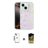 MARSİLYAN™- iPhone 14 Kılıf Odak Prime - Siyah Buffer Cam Ekran Koruyucu + Shine Kamera Lens - KI