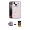 MARSİLYAN™- iPhone 14 Kılıf Odak Prime - Siyah Buffer Cam Ekran Koruyucu + Raze Metal Kamera Lens - MR
