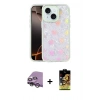 MARSİLYAN™- iPhone 14 Kılıf Odak Prime - Siyah Buffer Cam Ekran Koruyucu + Raze Metal Kamera Lens - GS