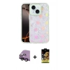 MARSİLYAN™- iPhone 14 Kılıf Odak Prime - Siyah Buffer Cam Ekran Koruyucu + Raze Metal Kamera Lens - SH