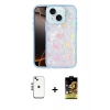 MARSİLYAN™- iPhone 14 Kılıf Odak Prime - Siyah Buffer Cam Ekran Koruyucu + Shine Kamera Lens - GS