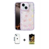 MARSİLYAN™- iPhone 14 Kılıf Odak Prime - Siyah Buffer Cam Ekran Koruyucu + Shine Kamera Lens - MI