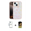 MARSİLYAN™- iPhone 14 Kılıf Odak Prime - Siyah Buffer Cam Ekran Koruyucu + Shine Kamera Lens - MI