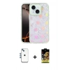 MARSİLYAN™- iPhone 14 Kılıf Odak Prime - Siyah Buffer Cam Ekran Koruyucu + Shine Kamera Lens - MI