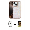 MARSİLYAN™- iPhone 14 Kılıf Odak Prime - Siyah Buffer Cam Ekran Koruyucu + Shine Kamera Lens - SH