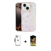MARSİLYAN™- iPhone 14 Kılıf Odak Prime - Siyah Buffer Cam Ekran Koruyucu + Shine Kamera Lens - SH