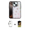 MARSİLYAN™- iPhone 14 Kılıf Odak Prime - Siyah Buffer Cam Ekran Koruyucu + Shine Kamera Lens - SH