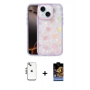 MARSİLYAN™- iPhone 14 Kılıf Odak Prime - Siyah Buffer Hayalet Cam Ekran Koruyucu + Shine Kamera Lens - GS