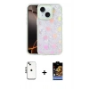 MARSİLYAN™- iPhone 14 Kılıf Odak Prime - Siyah Buffer Hayalet Cam Ekran Koruyucu + Shine Kamera Lens - GS