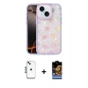 MARSİLYAN™- iPhone 14 Kılıf Odak Prime - Siyah Buffer Hayalet Cam Ekran Koruyucu + Shine Kamera Lens - MI