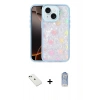 MARSİLYAN™- iPhone 14 Kılıf Odak Prime - Siyah Joko Magic 5D Cam + Diamond Kamera Lens - YL
