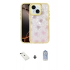 MARSİLYAN™- iPhone 14 Kılıf Odak Prime - Siyah Joko Magic 5D Cam + Diamond Kamera Lens - YL