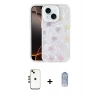 MARSİLYAN™- iPhone 14 Kılıf Odak Prime - Siyah Joko Magic 5D Cam + Gold Shine Kamera Lens
