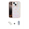 MARSİLYAN™- iPhone 14 Kılıf Odak Prime - Siyah Joko Magic 5D Cam + Diamond Kamera Lens - KI