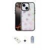 MARSİLYAN™- iPhone 14 Kılıf Odak Prime - Siyah Joko Magic 5D Cam + Diamond Kamera Lens - KI