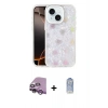 MARSİLYAN™- iPhone 14 Kılıf Odak Prime - Siyah Joko Magic 5D Cam + Mor Raze Metal Kamera Lens