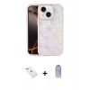 MARSİLYAN™- iPhone 14 Kılıf Odak Prime - Siyah Joko Magic 5D Cam + Diamond Kamera Lens - PE