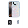 MARSİLYAN™- iPhone 14 Kılıf Odak Prime - Siyah Joko Magic 5D Cam + PVD Metal Kamera Lens - MI