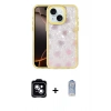 MARSİLYAN™- iPhone 14 Kılıf Odak Prime - Siyah Joko Magic 5D Cam + PVD Metal Kamera Lens - MI