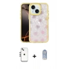 MARSİLYAN™- iPhone 14 Kılıf Odak Prime - Siyah Joko Magic 5D Cam + Shine Kamera Lens - GS