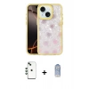 MARSİLYAN™- iPhone 14 Kılıf Odak Prime - Siyah Joko Magic 5D Cam + Shine Kamera Lens - YL