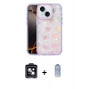 MARSİLYAN™- iPhone 14 Kılıf Odak Prime - Siyah Joko Magic 5D Cam + Siyah PVD Metal Kamera Lens