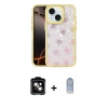 MARSİLYAN™- iPhone 14 Kılıf Odak Prime - Siyah Joko Magic 5D Cam + PVD Metal Kamera Lens - TU