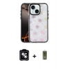 MARSİLYAN™- iPhone 14 Kılıf Odak Prime - Siyah Joko Magic 5D Hayalet Cam + PVD Metal Kamera Lens - GS