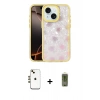 MARSİLYAN™- iPhone 14 Kılıf Odak Prime - Siyah Joko Magic 5D Hayalet Cam + Shine Kamera Lens - GD