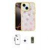 MARSİLYAN™- iPhone 14 Kılıf Odak Prime - Siyah Joko Magic 5D Hayalet Cam + Shine Kamera Lens - GS