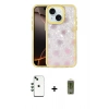 MARSİLYAN™- iPhone 14 Kılıf Odak Prime - Siyah Joko Magic 5D Hayalet Cam + Shine Kamera Lens - YL