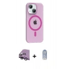 MARSİLYAN™- iPhone 14 Kılıf Pusula Form Özel Seri - Siyah Joko Magic 5D Cam + Raze Metal Kamera Lens - GS