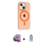 MARSİLYAN™- iPhone 14 Kılıf Pusula Form Özel Seri - Siyah Joko Magic 5D Cam + Raze Metal Kamera Lens - KI
