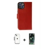 MARSİLYAN™- iPhone 14 Kılıf Siluet Işık Serisi - Şeffaf 360 Full Body Arka Koruyucu + Shine Kamera Lens - GS