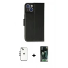 MARSİLYAN™- iPhone 14 Kılıf Siluet Işık Serisi - Şeffaf 360 Full Body Arka Koruyucu + Shine Kamera Lens - GS