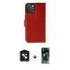 MARSİLYAN™- iPhone 14 Kılıf Siluet Işık Serisi - Şeffaf 360 Full Body Arka Koruyucu + PVD Metal Kamera Lens - MI