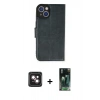MARSİLYAN™- iPhone 14 Kılıf Siluet Işık Serisi - Şeffaf 360 Full Body Arka Koruyucu + PVD Metal Kamera Lens - PE