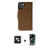 MARSİLYAN™- iPhone 14 Kılıf Siluet Işık Serisi - Şeffaf 360 Full Body Arka Koruyucu + PVD Metal Kamera Lens - PE