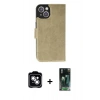 MARSİLYAN™- iPhone 14 Kılıf Siluet Işık Serisi - Şeffaf 360 Full Body Arka Koruyucu + PVD Metal Kamera Lens - GS