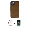 MARSİLYAN™- iPhone 14 Kılıf Siluet Işık Serisi - Şeffaf 360 Full Body Arka Koruyucu + Shine Kamera Lens - KI
